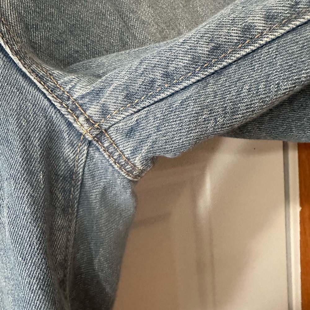 Ann Taylor Wide Leg Jeans with patch pockets size 10P. - Picture 7 of 14